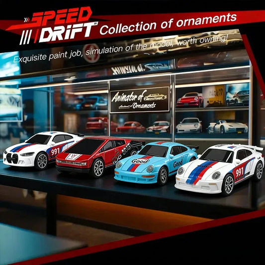 2026 Upgraded RC Car 1:64 Mini Alloy RC Drift Car Easy to Carry, 60mins Life. Exquisite Gift Box An Ideal Toy Gift for Children