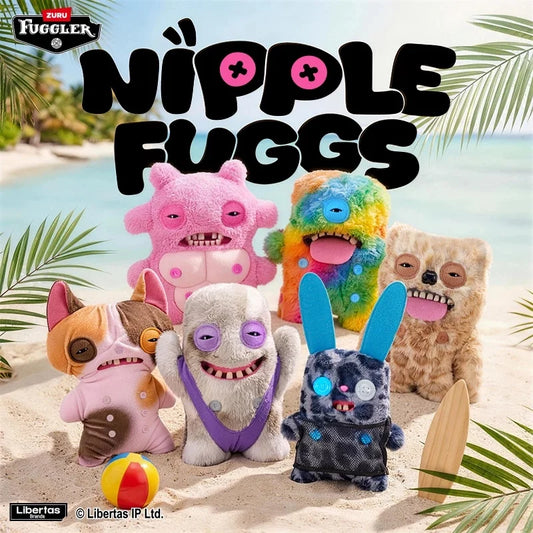 Original Fuggler Baddies Plush Toys Fugglers Nipple Fuggs Stuffed Plushies Dolls Funny Ugly Monsters Fugglercorns Peluche 22CM
