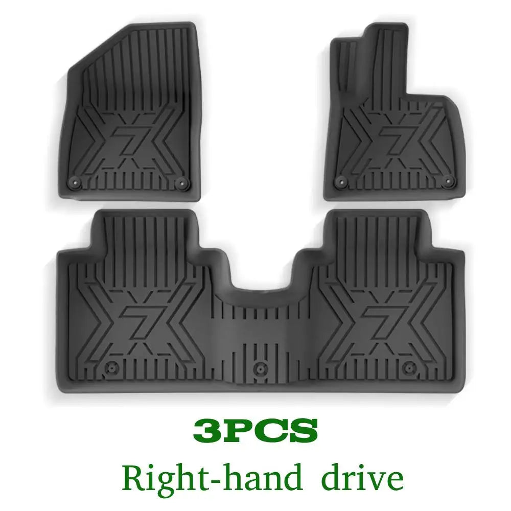 Car Floor Mats For 5 Seats Zeekr 7X 2024 2025 2026 All-Weather Cargo Liner Trunk Mat TPE Waterproof Floor Liner LHD RHD