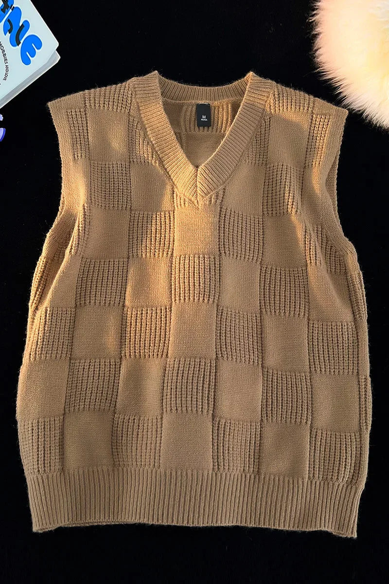 Loose V-neck Outerwear Bottom Clothing Basic Casual Vest Sleeveless Lightweight Windproof Jacket Warm Coat Men Fashion Waistcoat