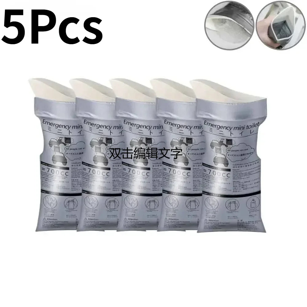 Car Emergency Urine Bag 700ML Outdoor Disposable Travel Mobile Toilet Traffic Jam Portable Unisex Urinal Bag Baby Vomiting Bags