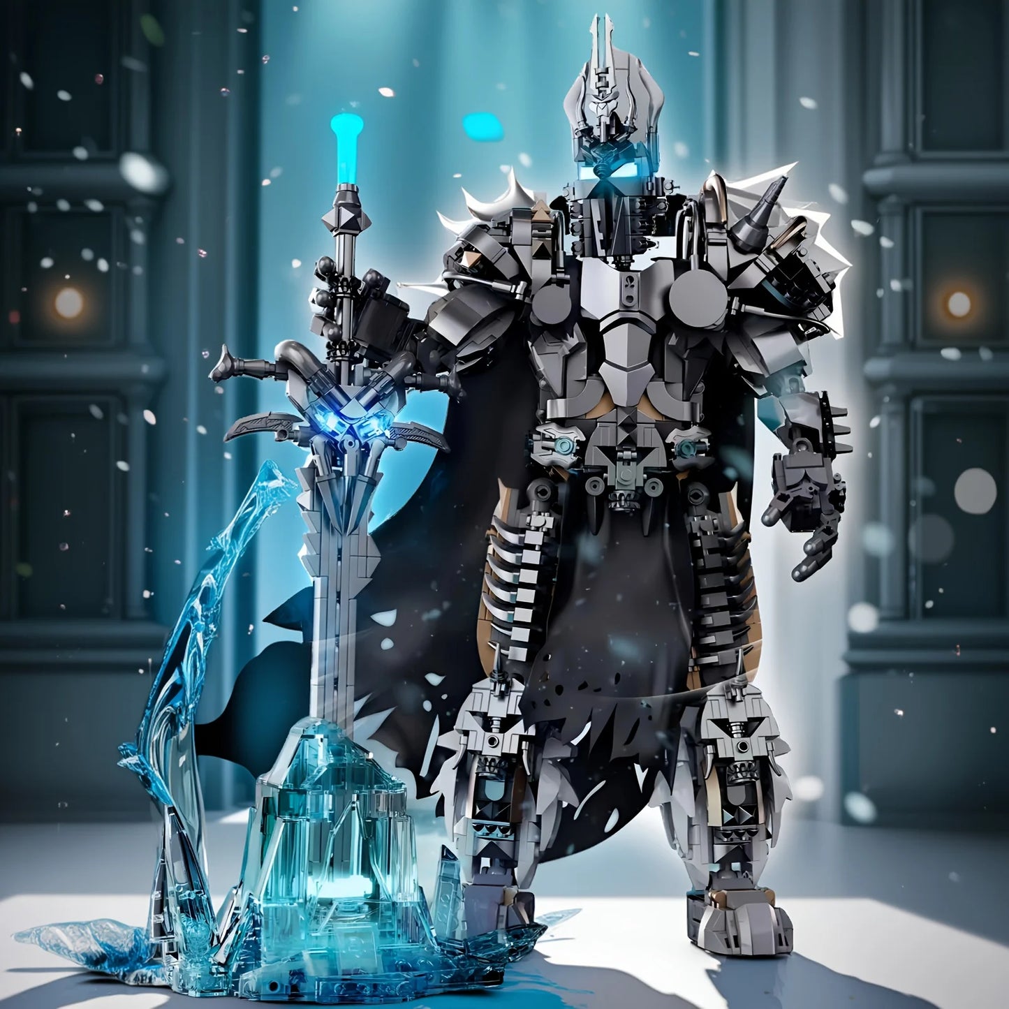 1268Pcs Wizard King Creative Building Blocks Set Abs Plastic Structure Kit, DIY Model Toy Building Blocks, Creative Home Decor