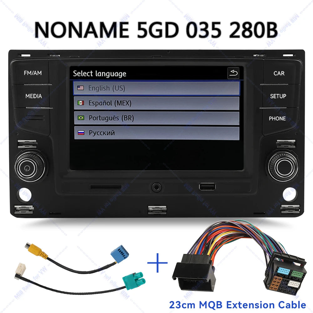 Noname 5GD035280B MIB Carplay Car Radio for VW Golf MK7 MK7.5 Passat B8 Sportvan Tiguan Bluetooth 6.5 inch Android Auto Player