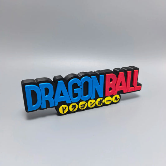 Dragon Ball Logo Standing Plaque 3d Printed Creative Anime Model Fridge Magnet Home Desk Decor For Anime Collectors