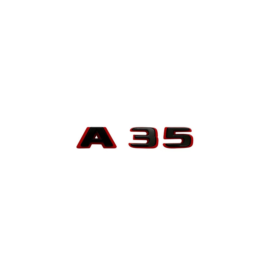 2024 New style Two tone Letters A35 A45 A45S Turbo 4matic Emblem for W177 W176 Car Fender Trunk Rear Logo Sticker