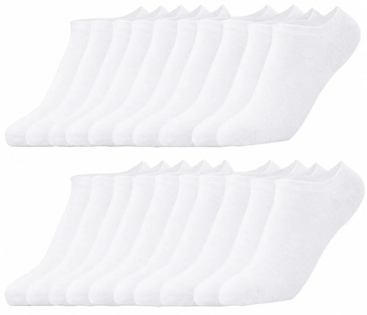 10/20 Pairs Womens and Mens Non Slip Ankle Socks Low Cut Invisible Liner Ankle Socks Cotton Breathable No-Show Sport Socks