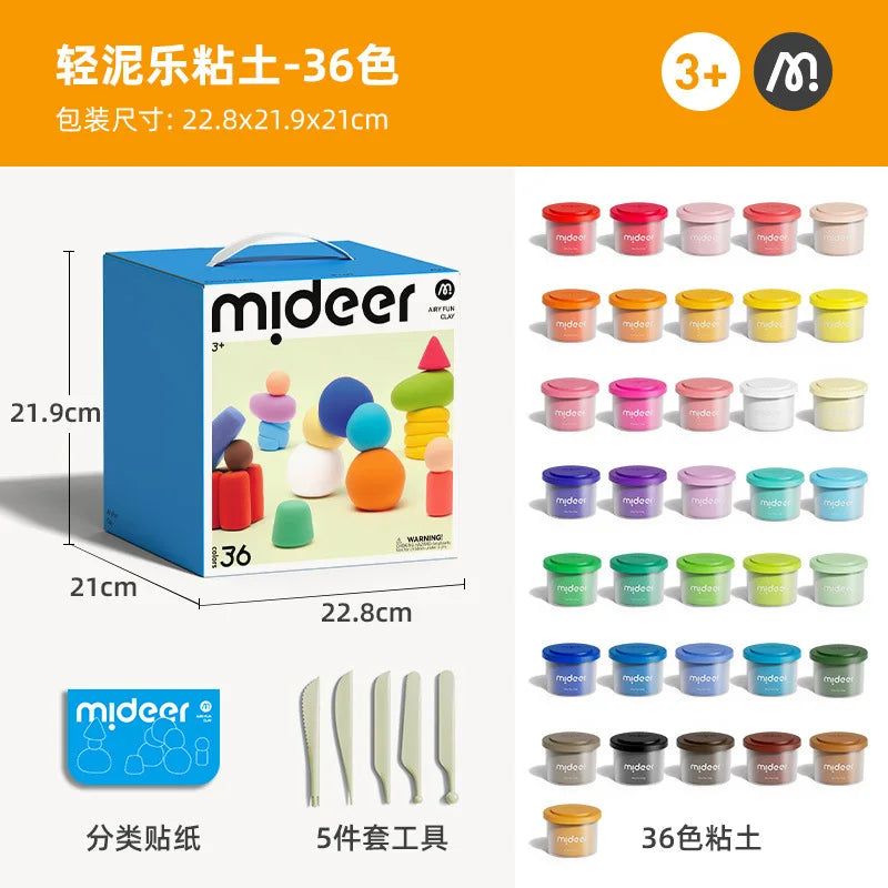 Mideer Super Light Clay 24 Colors/36 Colors Creative Light Clay