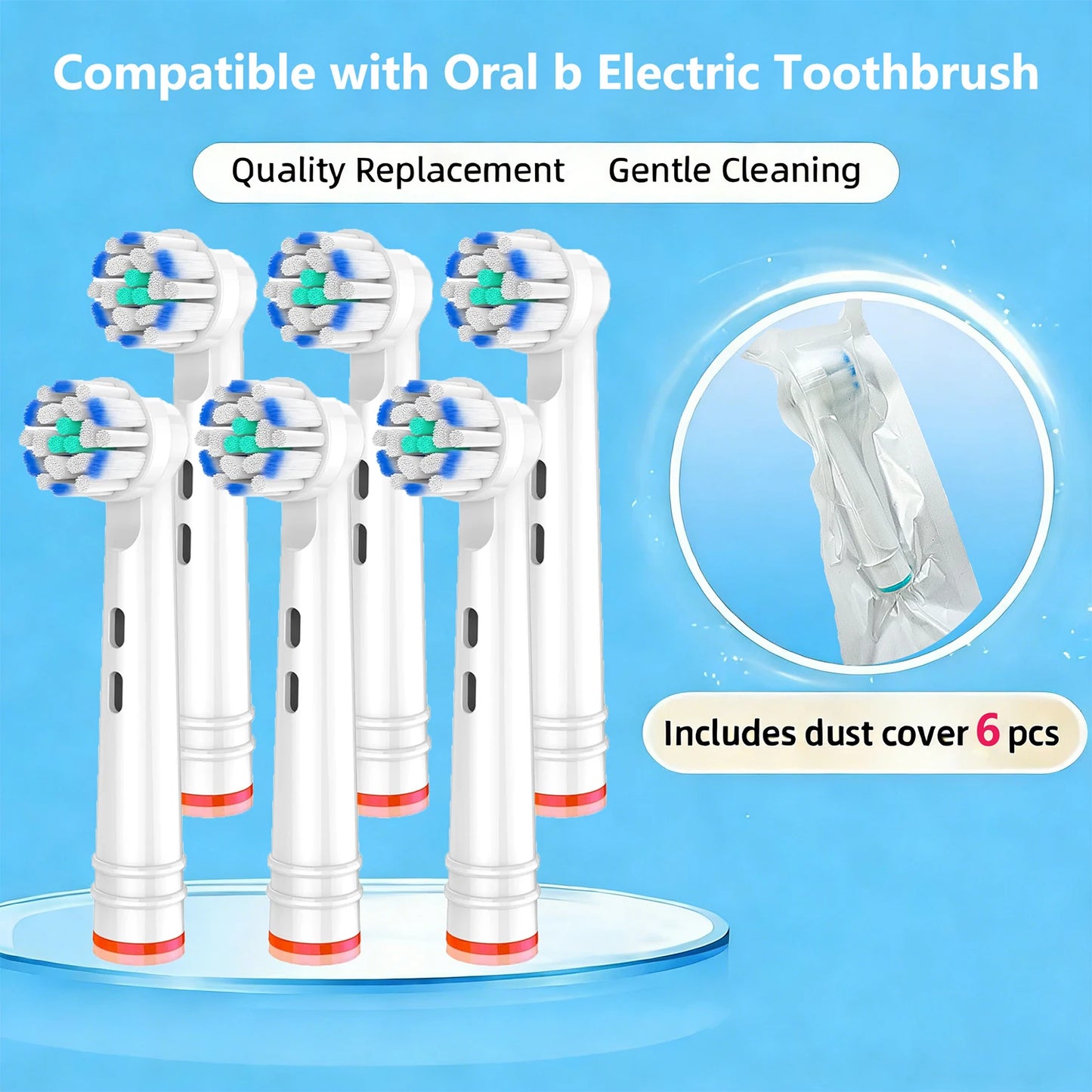 Replacement Toothbrush Heads For Oral-B Braun Electric Precision Clean Brush Heads Refill for 7000/Pro 1000/9600/ 5000/3000/800