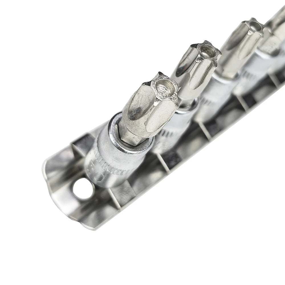 9pcs/set 5 Point Star Torx Screwdriver Bit Drive Socket Pentalobe TS10 TS15 TS20 TS25 TS27 TS30 TS40 TS45 TS50 Tools
