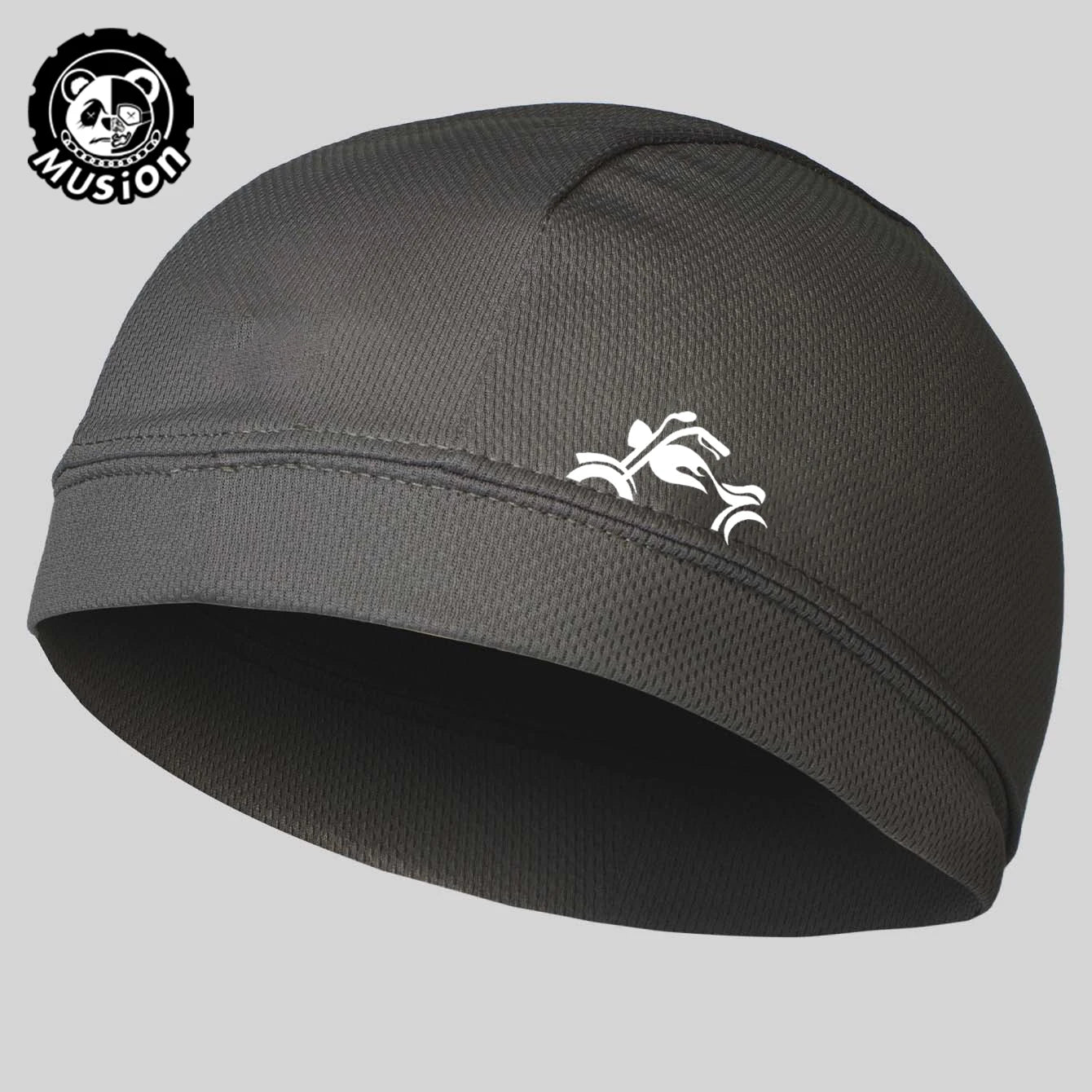 Musion Under Helmet Beanie Cap Vented Sweat Absorbent Moisture Wicking for Men Cycling Motorcycle Riders