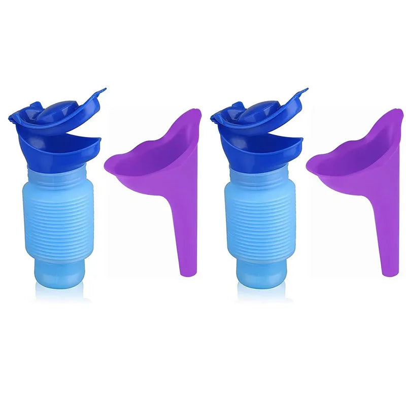 1/2set Portable Adult Urinal Outdoor Camping High Quality Travel Urine Car Urination Pee Soft Toilet Urine Help Men Women Toilet