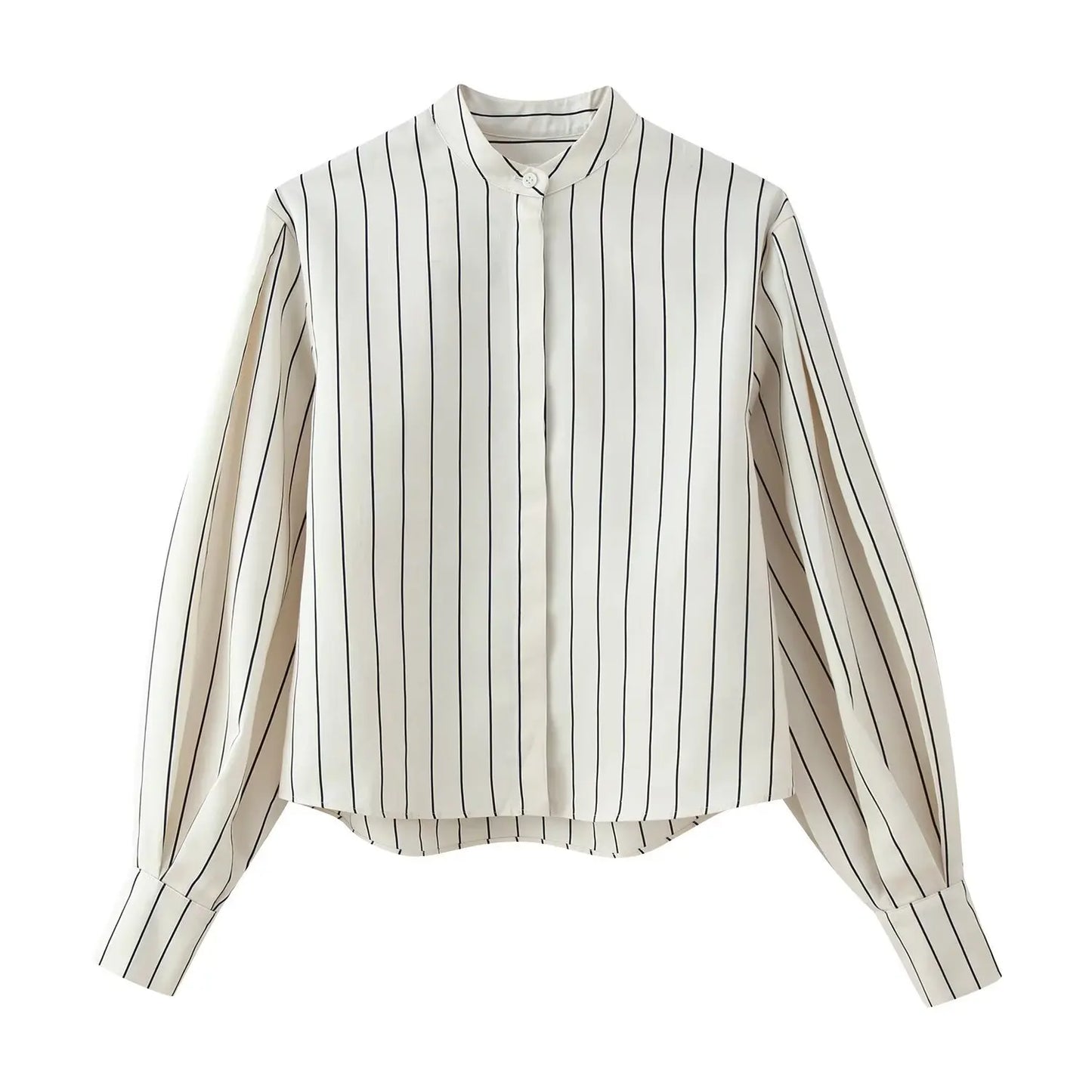 KONDALA Chic Spring Casual Striped Women Suit Single Breasted Loose Shirt+ Lace-up Wide Leg Long Pants Fashion 2026 Female Suit