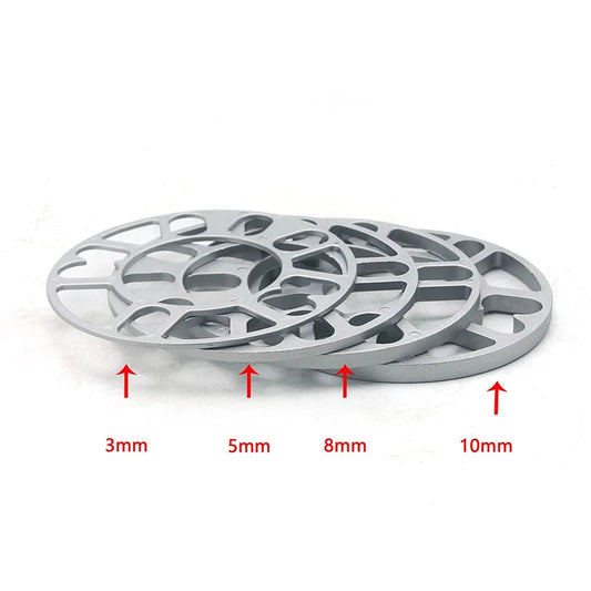4-5 Hole Universal Aluminum Alloy Flange Gasket Lightweight Wheel Hub Center Gasket For Automobiles And Motorcycles