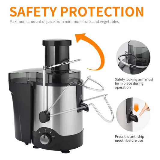 Juicer ALW-J01 110V/220V Centrifugal Electric Fully Automatic Stainless Steel Multi-Function Juicer Separation for Home Use