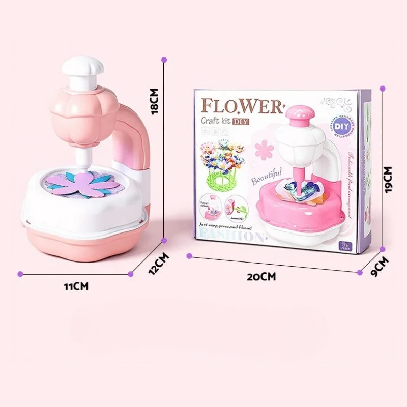 Fabric Flower Bouquets Toys DIY Craft Kits Toys for Kids Handmade Build Flower Bouquet Kids-Flowers Toy Christmas Birthday Gift