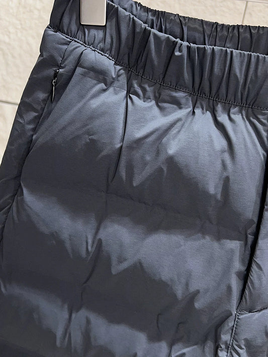 Thickened Cotton Trousers Men's Winter Outdoor Warmth-Fighting Windproof Water-Resistant Casual Drawstring Loose Fit Straight...