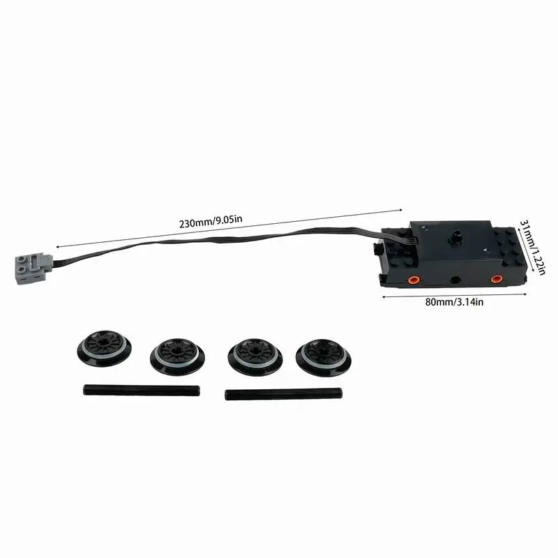 Train Track Motor 88002 MOC Technical Parts Power Functions Building Block Bricks Power Up Compatible with legoeds Car Toys