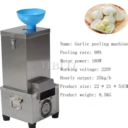 Multifunctional Fully Automatic Small Garlic Peeler Kitchen Tool for Quick Food Preparation