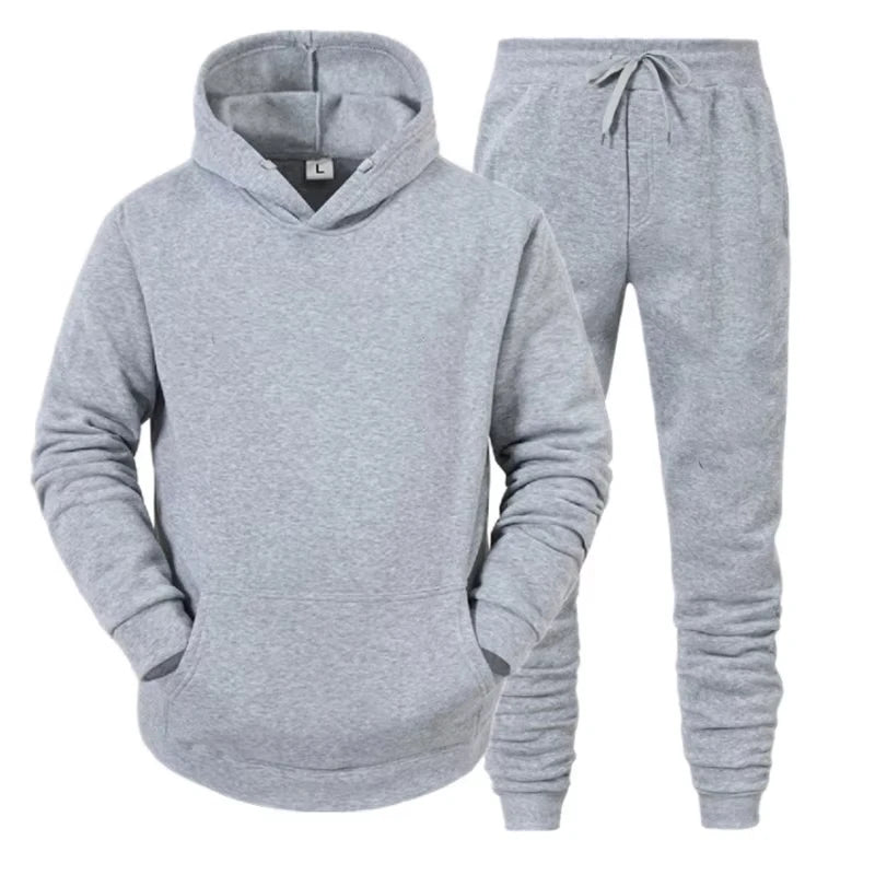 2025 New Men Sportswear Sweater Hoodies + Pants Sports Clothing Spring Autumn Sets Jogging Trousers Running Male Tracksuits