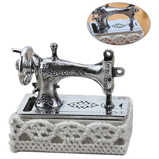 1pc Accessories Miniature Model Toy Simulation Mini Sewing Decoration(Silver)