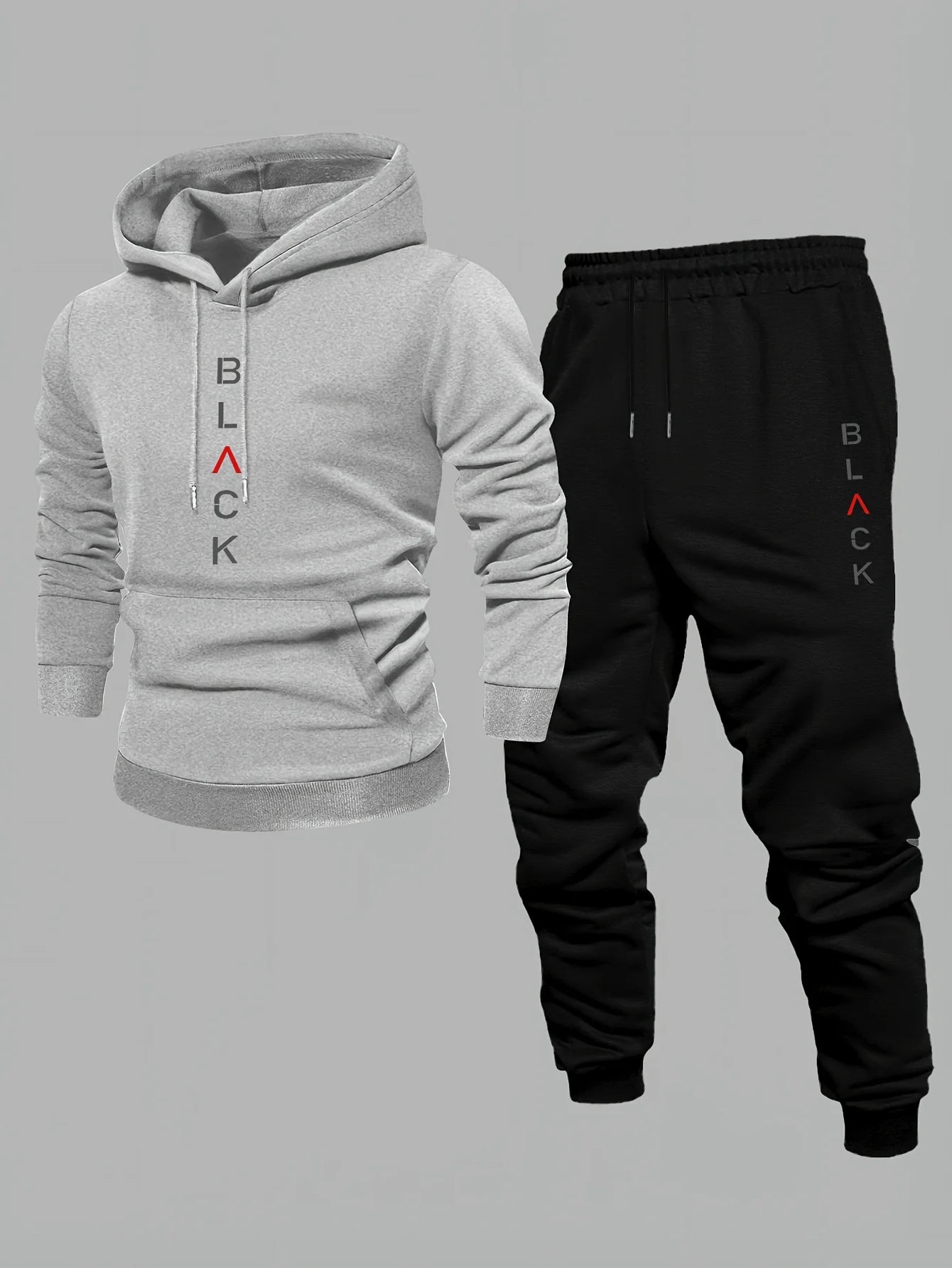 Lazy Monkey Printed Fall/Winter Men's Loose-Fitting Sweater Set - Two Pieces - Daily Men's Casual Fashion Wear