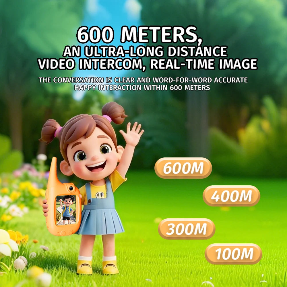 Video Walkie Talkies for Kids 2 Pack Video Chat Voice Switching Changer Walkies Talkies Indoor and outdoor Gifts for Boys Girls