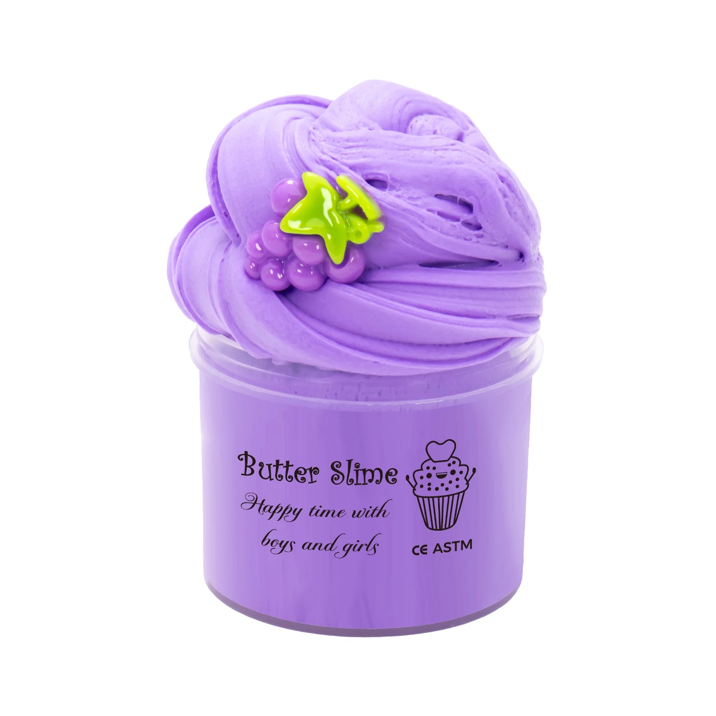 2.37oz Fluffy Butter Slime kit Mud grape/whale Non-Sticky Soft Sludge DIY Clay for Art Crafts School Prizes Birthday Party Gifts