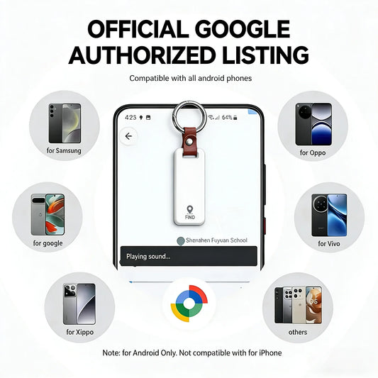 2-Pack Smart Location Tracker for Android Phones Work With Google's Find Hub App Key Finder Smart Tag for Xiaomi Samsung Pixel