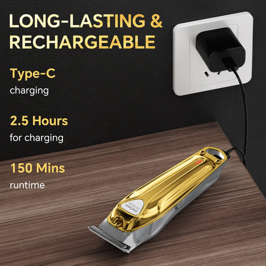 ENCHEN Sharp 5 Professional Hair Cut Beard Trimmer Long Lasting Type-C Rechargeable 150 Mins Runtime Self Sharpening Blades