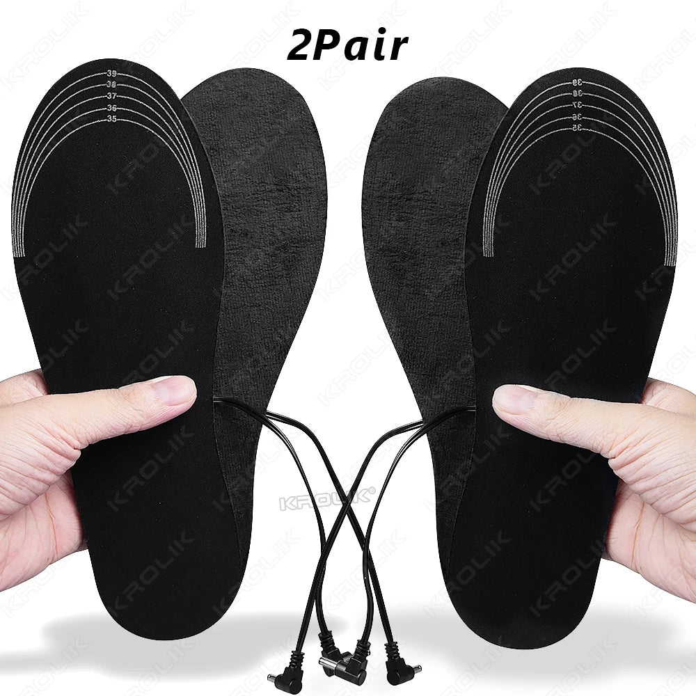 UPAKME USB Heated Insoles Electric Foot Warmers for Winter Outdoor Sports Indoor Office Sedentary Thermal Insoles