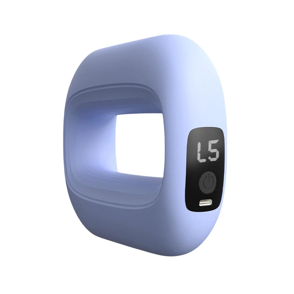 Electric Body Vibration Fascia Ring Fitness Massage Ring Body Shaping Massager Abdomen Belly Waist Deep Tissue Massage Device