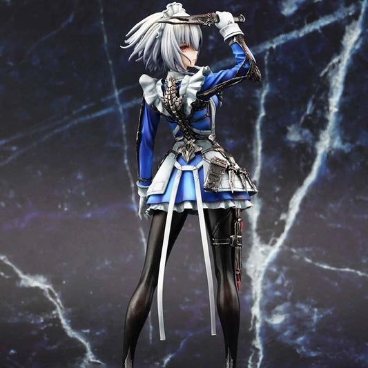 Touhou Project Sakuya Izayoi Maid GK Figure Throwing Knives Anime Statue For Collectors Fans Home Desk Display Holidays Gift