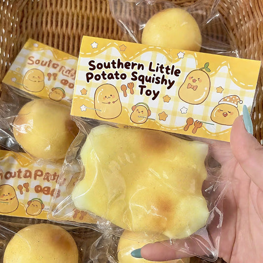 Squishy Food Potato Squeeze Stress Ball Fun Food Squishy Toy Fluid Sensory Slow Rising Fidget Toys Anti-stress Squishies Gift