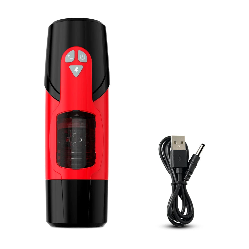 Automatic Thrusting Male Masturbator Vibration Penis Blowjob Machine Masturbation Cup Pocket Pussy Sex toy Men Adult Products 18