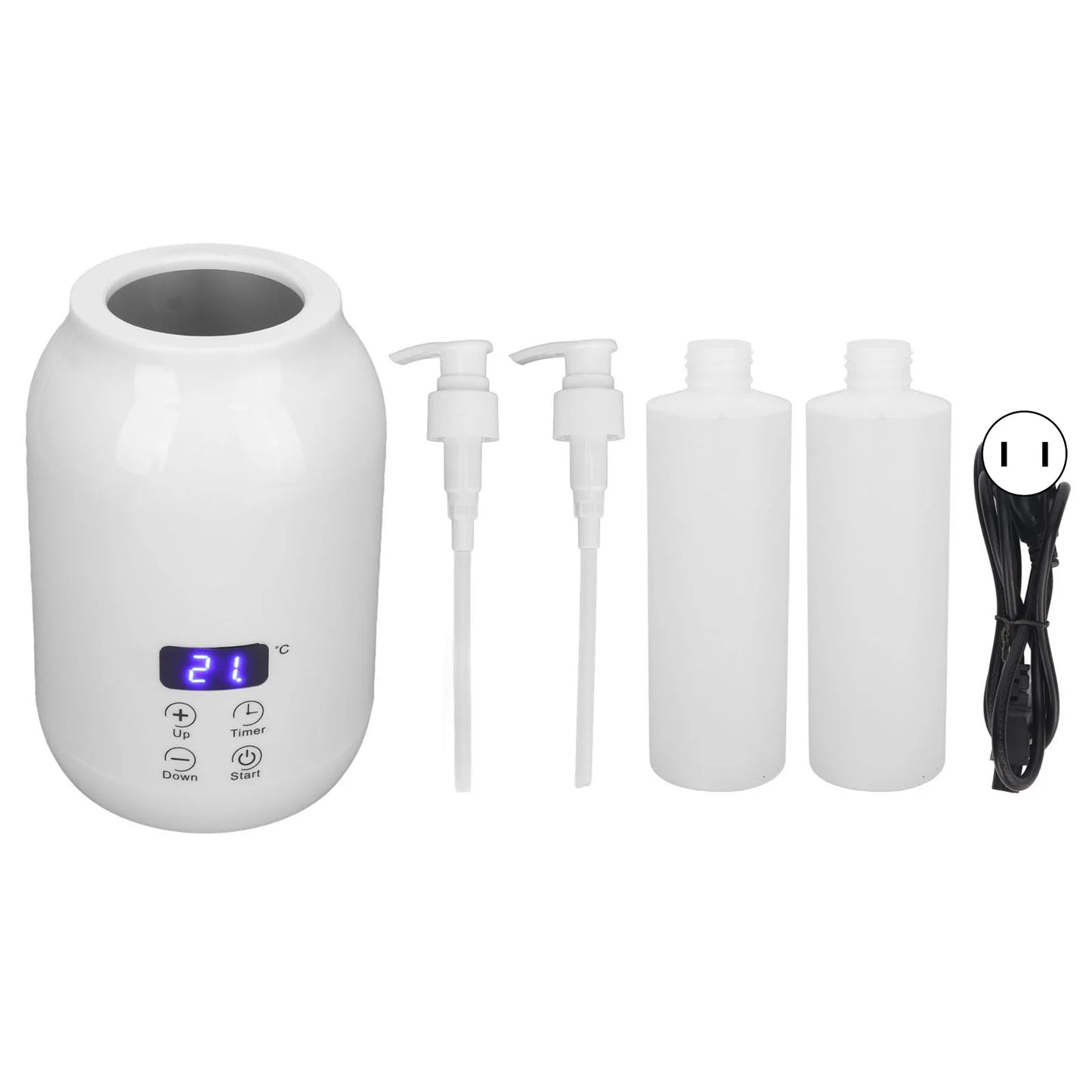 Single Bottle Massage Oil Heater Massage Oil Heater LED Display Touch Control Temperature Adjust Essential Oil Bottle Warmer