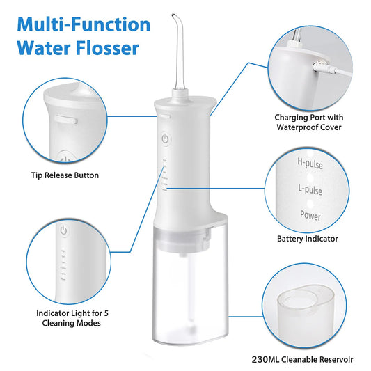 New 2026 Smart Portable Oral Irrigator Dental Teeth Whitening Flosser bucal tooth Cleaner waterpulse Water Thread For Teeth