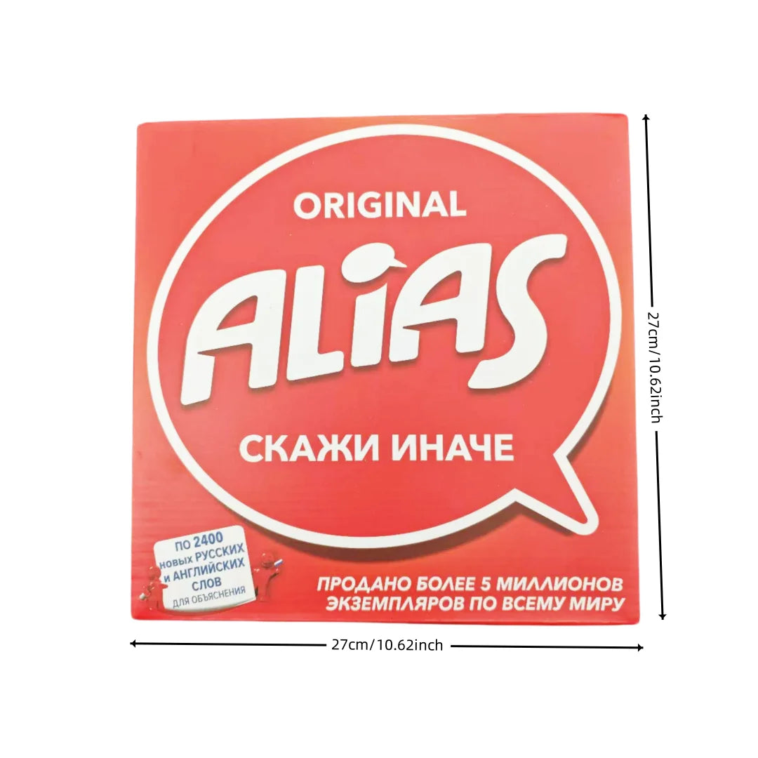 《Alias:2400 Russian-English Bilingual "Find the Difference" Party Board Game》Card Game, Board Game, Ideal for Family Gatherings, Gift