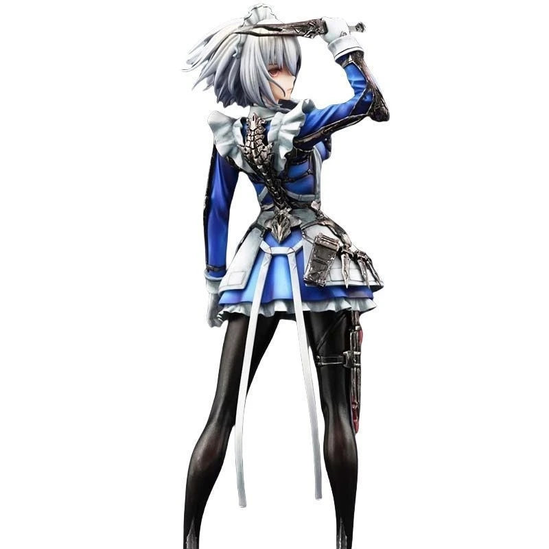 Touhou Project Sakuya Izayoi Maid GK Figure Throwing Knives Anime Statue For Collectors Fans Home Desk Display Holidays Gift