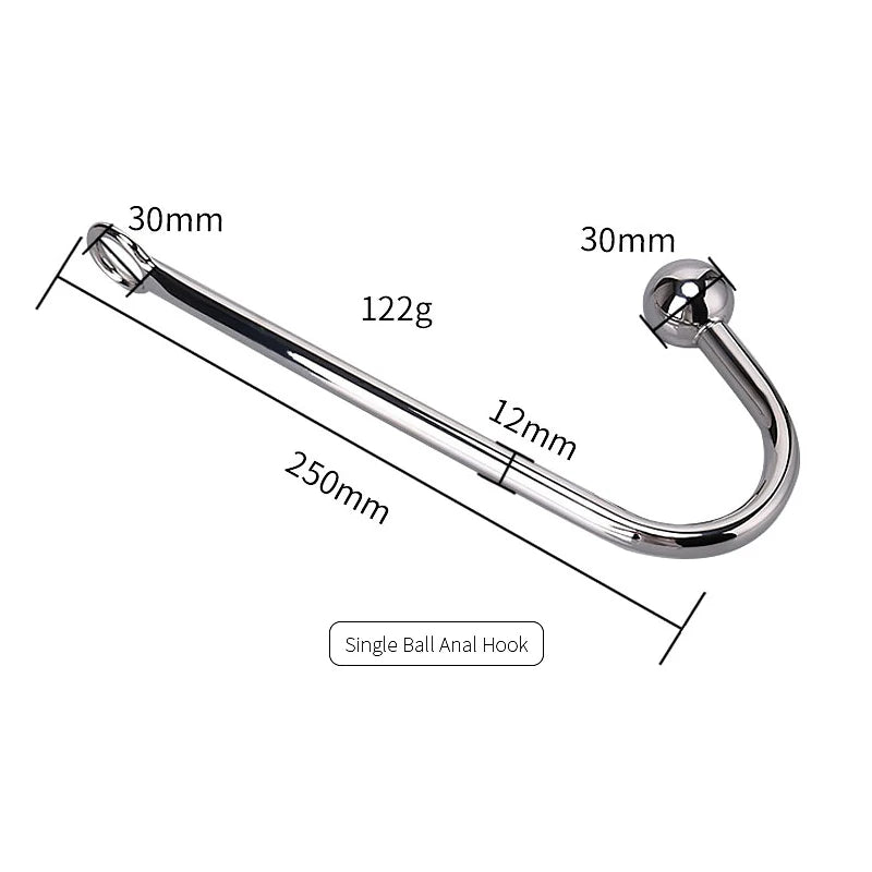 Alternative Sexual Couples Kit Metal Anal Hook Harness Necklace Bondage Handcuffs BDSM Sex Toys for Women Sadomasochism Accessor