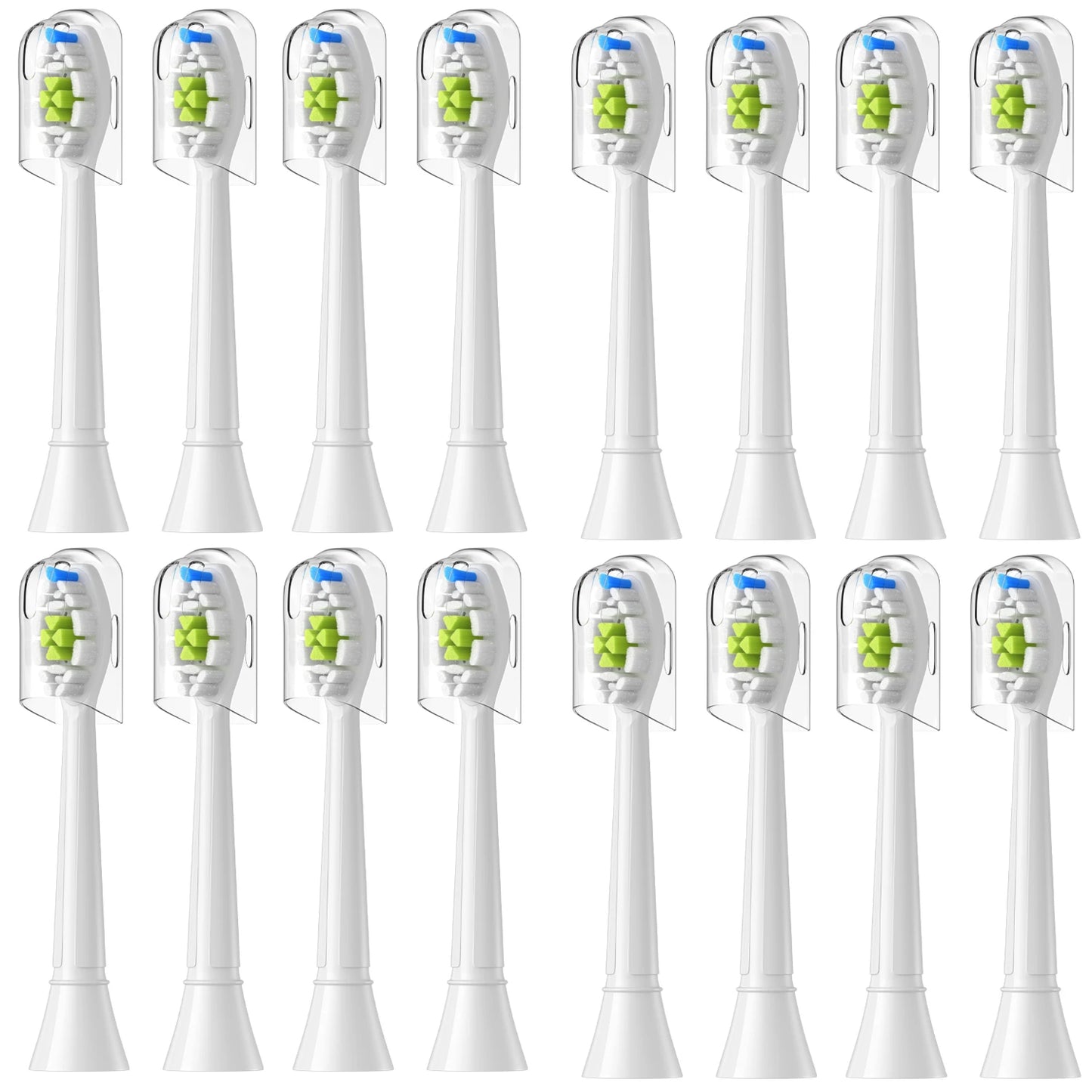 4-20pcs Replacement Toothbrush Heads Compatible with Philips Soft Replacement Electric Brush Head 4100 6500 6100 7500 5