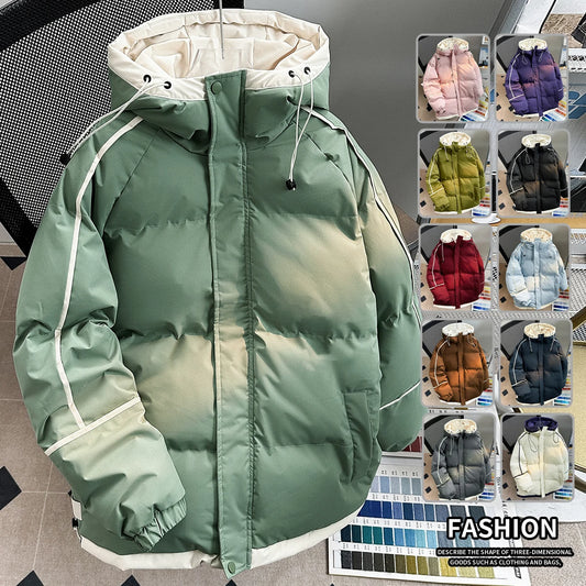 2025 Winter new style Men's Thicken Warm fashion Parka Jackets Men's Casual Coats Hooded Windbreak Cotton Padded Down Jacket