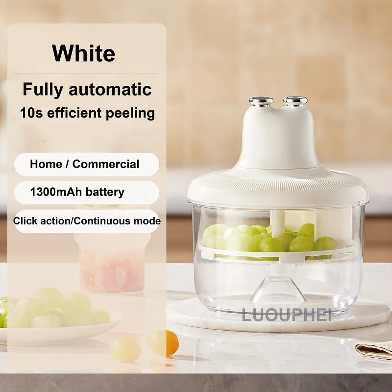 Electric Grape Peeling Machine Auto Multipurpose Small Fruit Peeling Tool Kitchen Peeler for Garlic Tomatoes Peeler Machine 50W