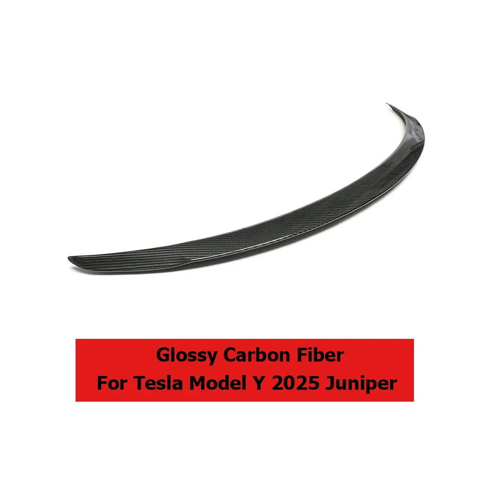 Spoiler For Tesla Model Y 2025 Juniper 2024 Model 3 Highland Real Carbon Fiber Rear Spoiler Trunk Wing Auto Exterior Accessories