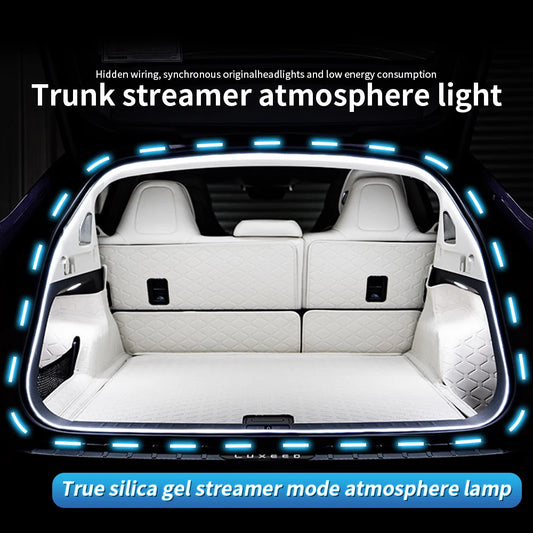 2/4M Car High Brightness Trunk Lighting Ambient Light Interior Decoration LED Wiring Free Automatic Sensing Tailgate Light Strip