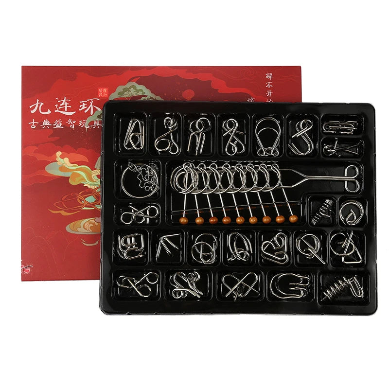 Disentanglement Iron Link Unlock Interlock Game Metal Puzzles Brain Teasers Iq Test For Adults And Children Educational Toys