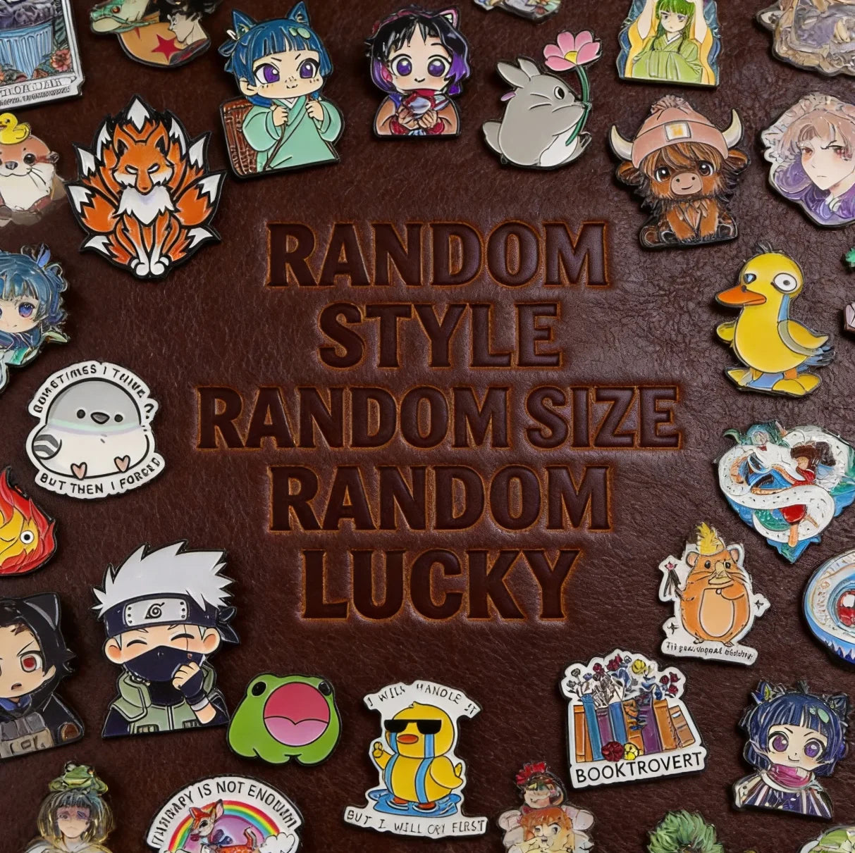 20 200pcs Random Mystery Enamel Lapel Pins Funny Pin Badge Brooches Wholesale Global IP For Women Clothing Accessories
