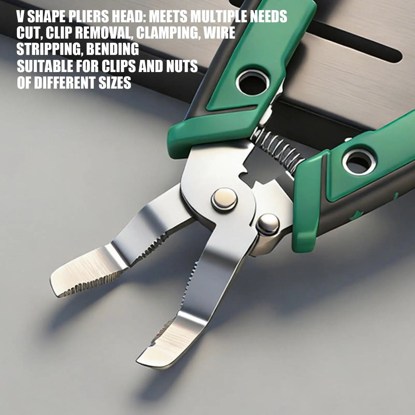 Multi-functional Car Clip Plier Auto Panel Clip Removal Pliers V Shape Precision Ergonomic Disassembly Gadget Clip Remover Tool