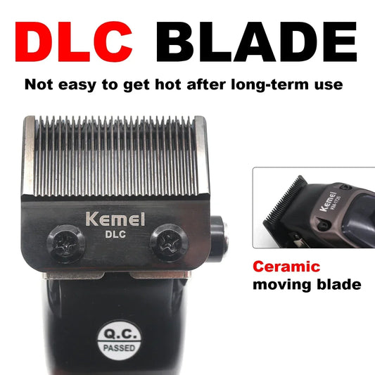 KEMEI KM-1726 Professional Hair Clipper for Men with DLC Blade 10000RPM Magnetic Vector Motor Men's Haircut Machine Barber Shop