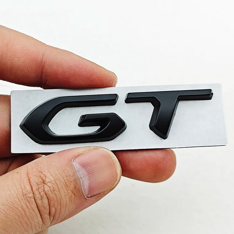 3D Metal Logo GT Badge Sticker Car Rear Trunk Emblem for 308 407 106 205 206 208 108 406 408 306 3008 4008 5008 Accessories