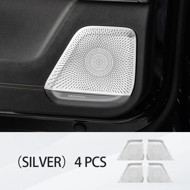 Car audio cover For ZEEKR 7X Door Horn Cover Audio Protective Cover Metal Car Interior Trim Accessories